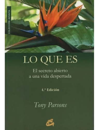 Lo Que Es, De Tony Parsons. Editorial Gaia, Tapa Blanda En Español, 2014
