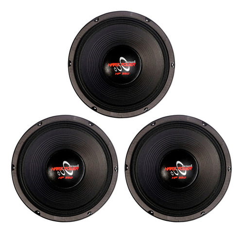 3 Woofer 12 Polegadas Hp 750w Pancadão 4 Ohms Som Automotivo
