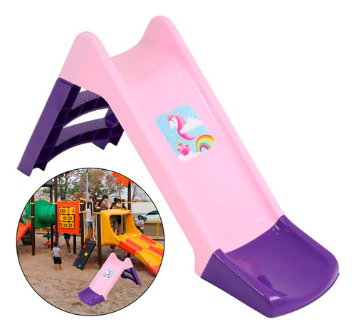 Escorregador Infantil Playground 2 Degraus