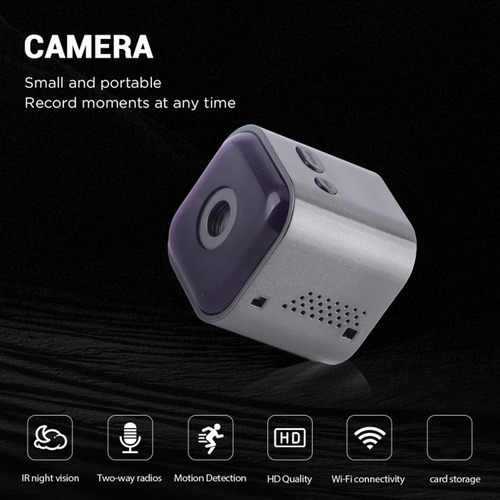 Mini Cámara Hd Inalámbrica Wifi De 2 Vías Con Sensor De Movi