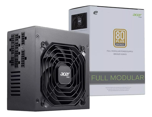 Fonte Acer 750w Ac750 80 Plus Bronze Full Modular Cor Preto 127/220V
