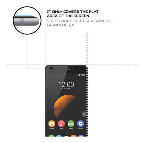 Protector Mica Pantalla Para Wiko Cink Slim