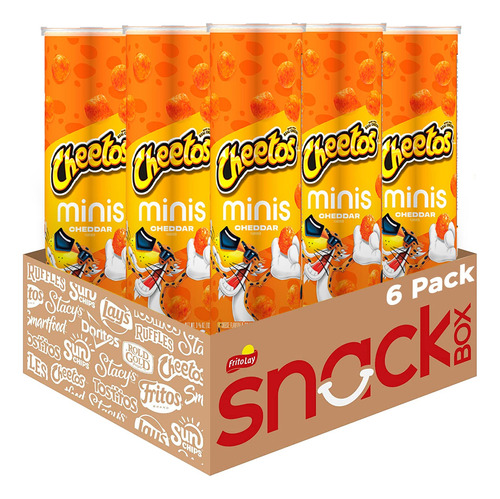Cheetos Minis, Botes Con Sabor A Cheddar, (6 Latas)