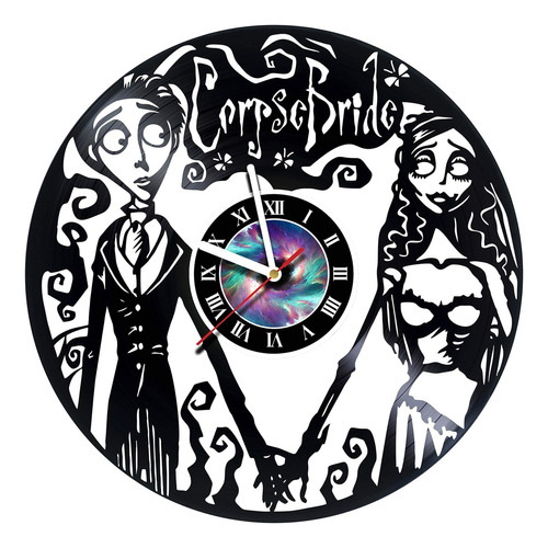 Innasshop Corpse Reloj De Pared De Vinilo Hecho A Mano, E