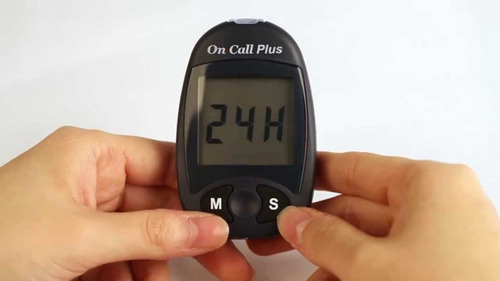Medidor De Glucosa On Call Plus + 50 Tiras Test De Prueba 6c