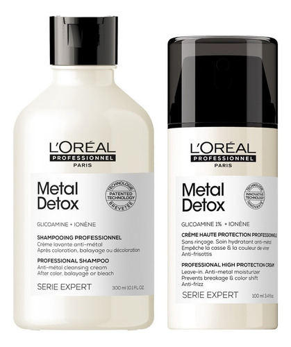 Shampoo Y Termoprotector Anti Metales Loreal Metal Détox