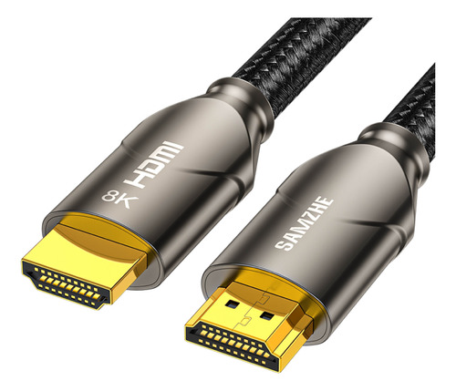 Cable Hdmi 2.1 8k 60hz 4k 120hz Earc Dolby Pvc Mallado 2 M