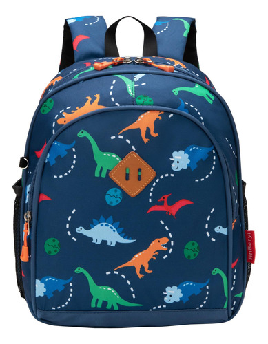 Mochila Jinberyl Para Niños Pequeños, 12 Pulgadas, Dinosauri