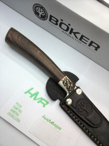 Cuchillo Acero Inox Böker Arbolito F5730 Hg Guayacan Y Asta!