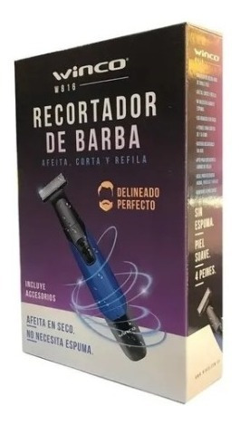 Imagen 5 de 5 de Afeitadora Cortabarba Inalambrica Winco W816 A Bateria Usb