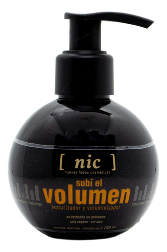 Nic Subí El Volumen Crema De Peinar Vegana Cabello X 150ml