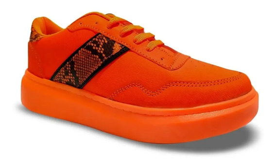 Tenis Color Naranja Mujer | MercadoLibre 📦
