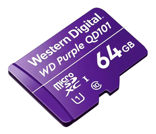 Micro Sd Wd Purple 64gb Wdd064g1p0c Para Camara Vigilancia