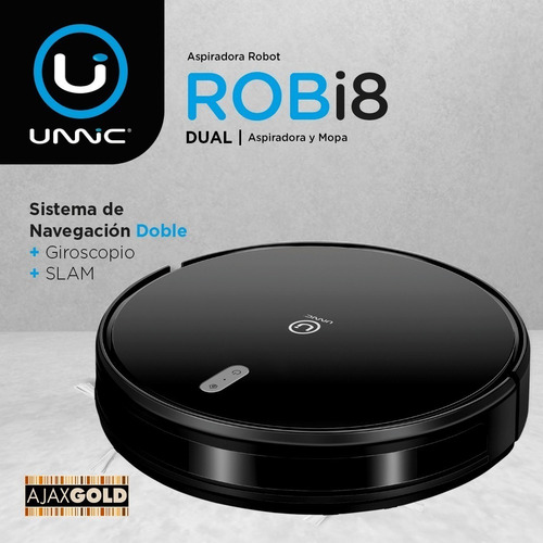 Imagen 5 de 11 de Aspiradora trapeadora robot Unnic U-Home UC-SRTG8 negra 220V