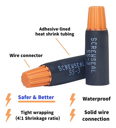 Conector Impermeable Para Cables Awg 22-14 De 30 Unidades