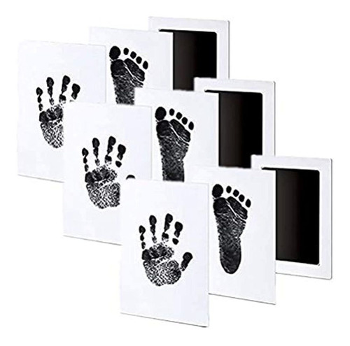 Paquete De 3 Premium Nomess Bebe Huella Y Handprint De Tinta