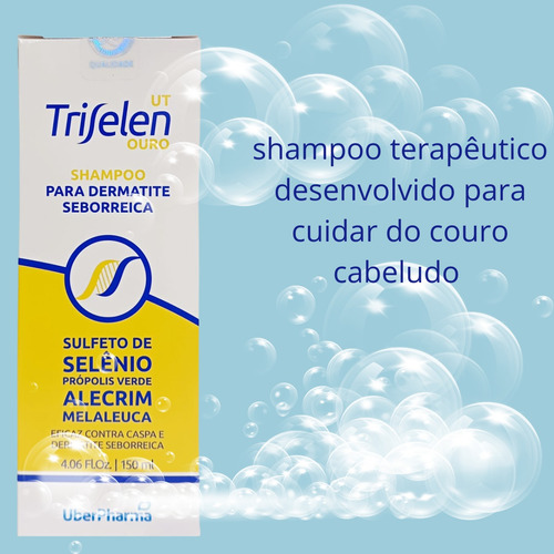 Kit 2 Triselen Ouro Anticaspa SelĂȘnio Alecrim Melaleuca.