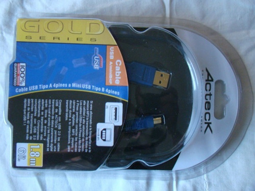 Cable Acteck Usb A/mini B4p Para Mp3 O Pda