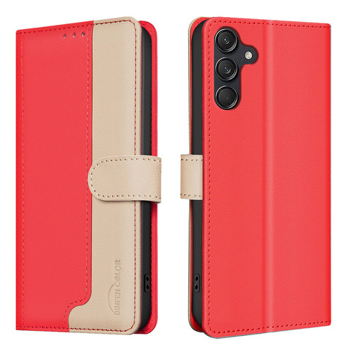 Funda De Lujo Para Samsung Galaxy S25 Edge A56 A36 A16 A55 S24 S25 S24 Ultra Splice Wallet, Suave Piel Sintética Con Tapa