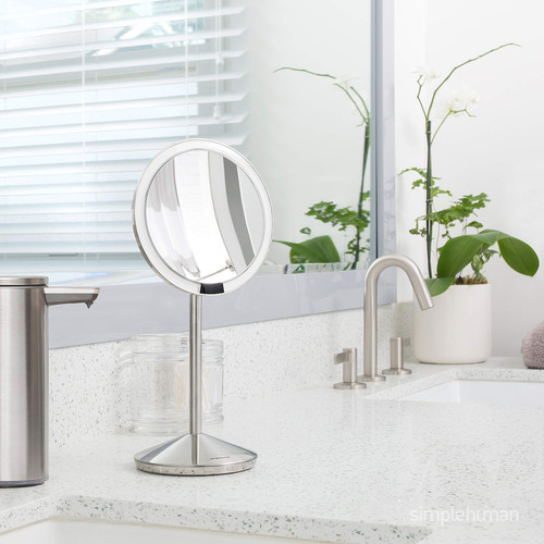Sensor Mirror Simplehuman 5 Redondo Recarregável 10x Magnifi