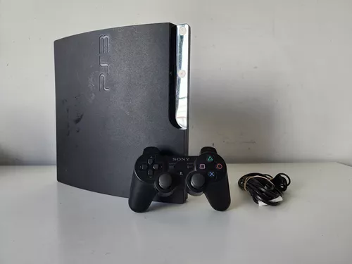 Consola Playstation 3 SONY PS3 Slim 320Gb con mando y cables de segunda mano