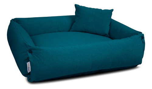 Caminha Pet 100% Sustentável Caminha Para Cachorro 65x50 Cor Verde-escuro Desenho Liso