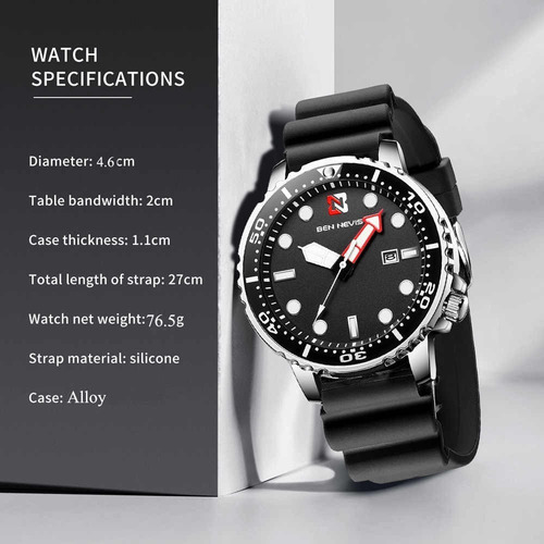 Relogio Masculino Aqualand Jp Ben Nevis Original Quartz Spor