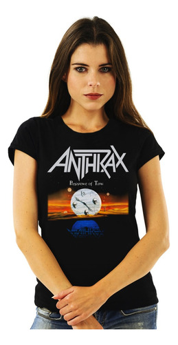 Polera Mujer Anthrax Persistence Of Time Metal Impresión Dir