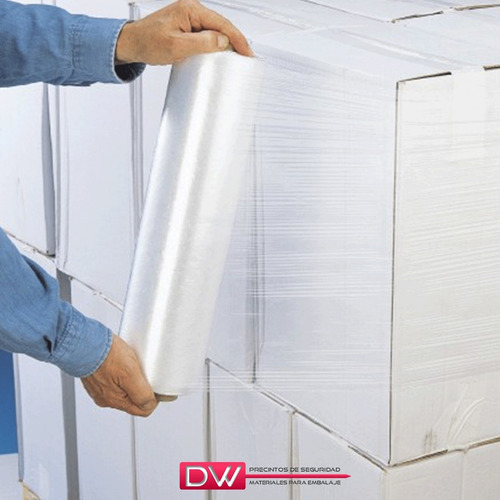 Imagen 4 de 10 de Film Stretch 50cm Virgen Cristal Bob X4,5kg Aprox Dw!