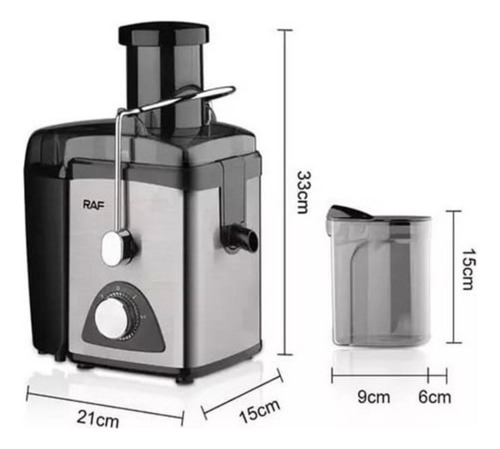 Extractor De Jugos Raf R.2815 Negro
