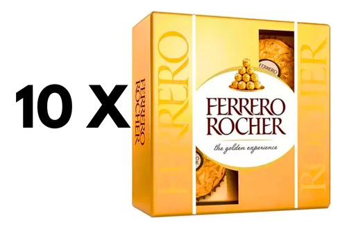 Kit Chocolate Ferrero Rocher T4 - 10 Caixas / 4 Bombons Cada