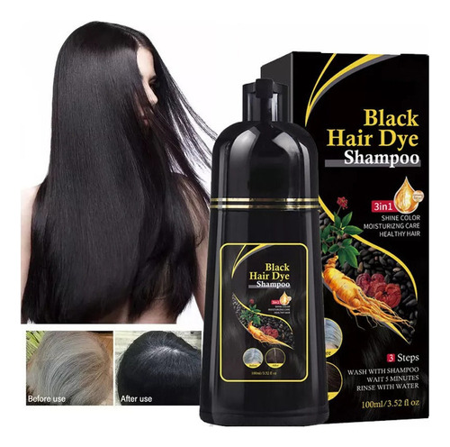 . Champús Instantáneos Para Teñir El Pelo Negro