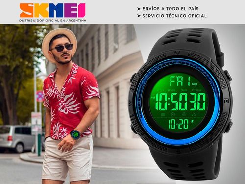 Imagen 4 de 8 de Reloj Hombre Skmei 1251 Sumergible Digital Alarma Cronometro