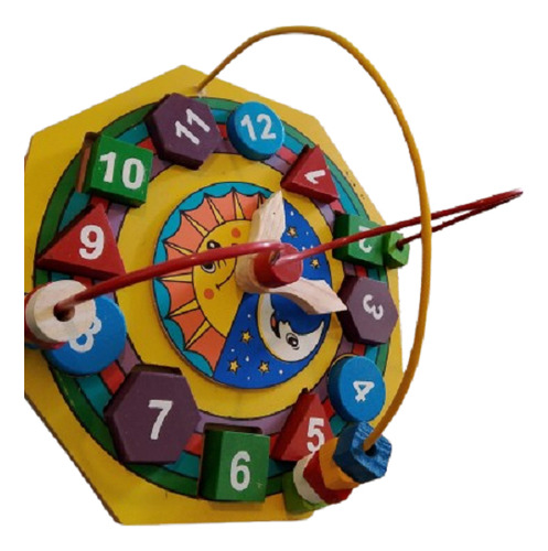 Laberinto Figuras Geométricas Y Reloj, Material Didàctico