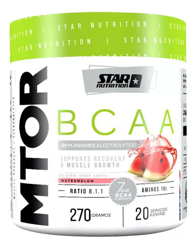 Star Nutrition Mtor Bcaa 270g  Aminoácidos Ramificados
