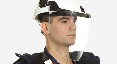 Protección Facial Burbuja Transp Adaptador Y Casco Libus