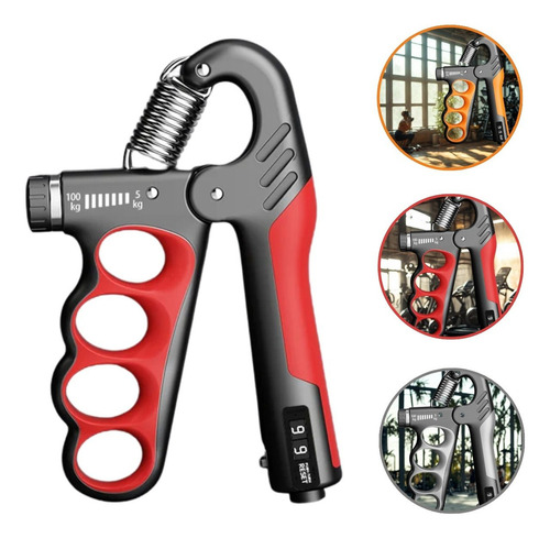 2 Hand Grip Fortalecedor De Punho Mãos E Antebraço 5 A 100kg Ajuste Intensidade Treino Aparelho Fitness Fisioterapia