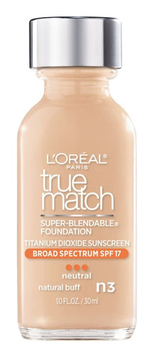 Base Líquida  L'oreal Paris True Match Natural Buff N3