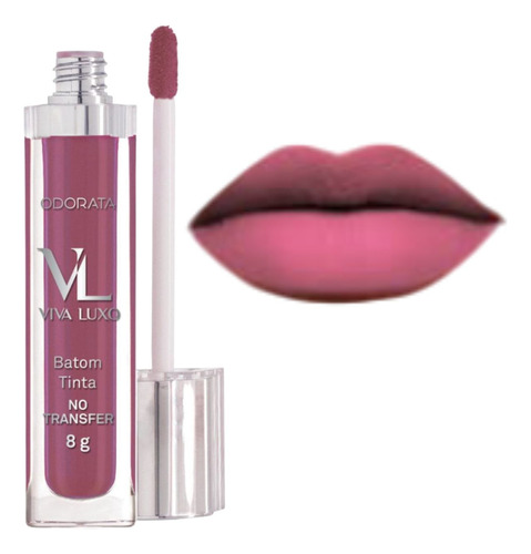 Batom Rosa Vintage Supermatte Não Borra Viva Luxo Odorata