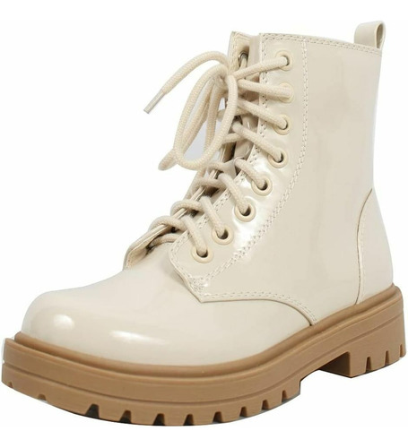 Botas Dama Casuales Urbanas Combate Botín Cómodos Lug Dpaf05