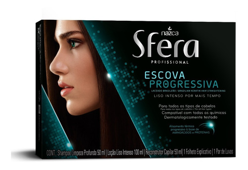 Kit Sfera Escova Progressiva Para Todo Tipo De Cabelo