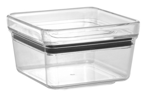 Pote Hermético Para Alimentos Empilhável Transparente 10x6cm