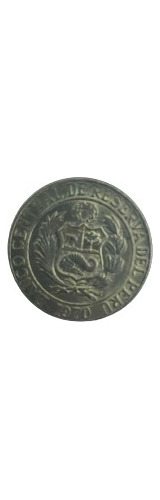 Moneda De 1/2 Sol Peruano, Año 1970.