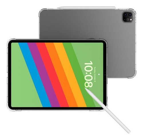 USTIYA Funda Para iPad Pro 13 Pulgadas 2024 Case Protector Carcasa Color Transparente TPU Cover
