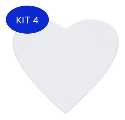 Kit 4 Adesivo De Silicone Anti-rugas Para O Busto - Coração