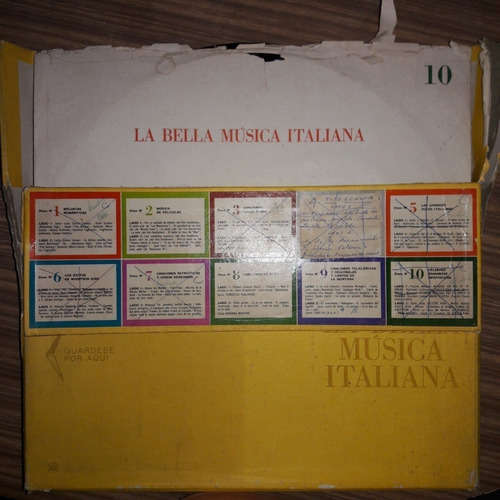 Coleccion La Bella Musica Italiana 117 Melodias 10 Discos
