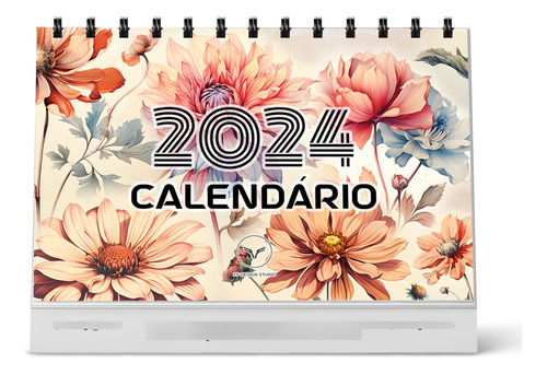 Calendário De Mesa 2024 - Flores -ff Design Studio