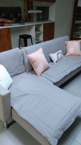 Imagen 7 de 10 de Fundas Tusor A Medida Almohadón Manta Cubre Sillón
