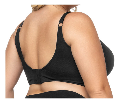 Imagem 3 de 4 de Sutiã Confort Bojo Removível Alça Larga Plus Size Zr0303-013