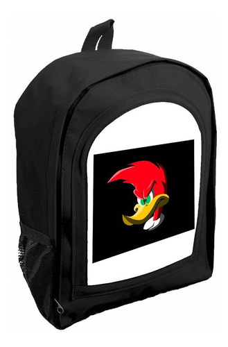 Mochila Infantil Negra Nene Nena Pajaro Loco R6